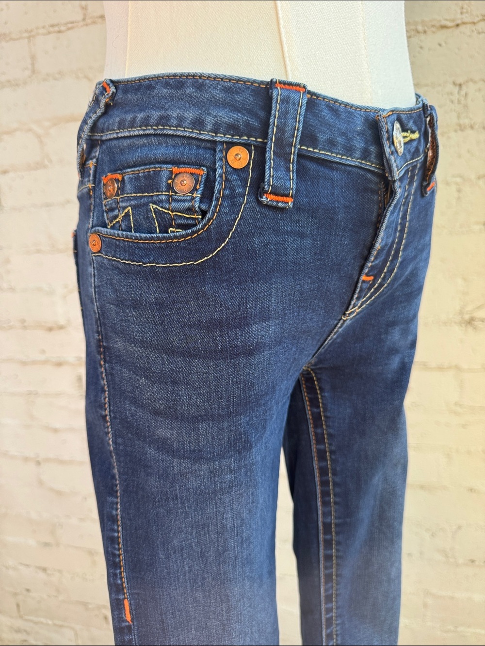 True Religion Becca Mid Rise Bootcut Jeans Indigo Size 25 - Picture 8 of 16